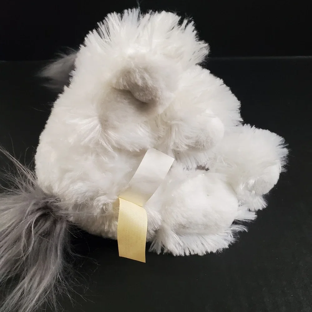 Dan Dee Angora Bunny Rabbit Plush Gray‎ Long Hair 12